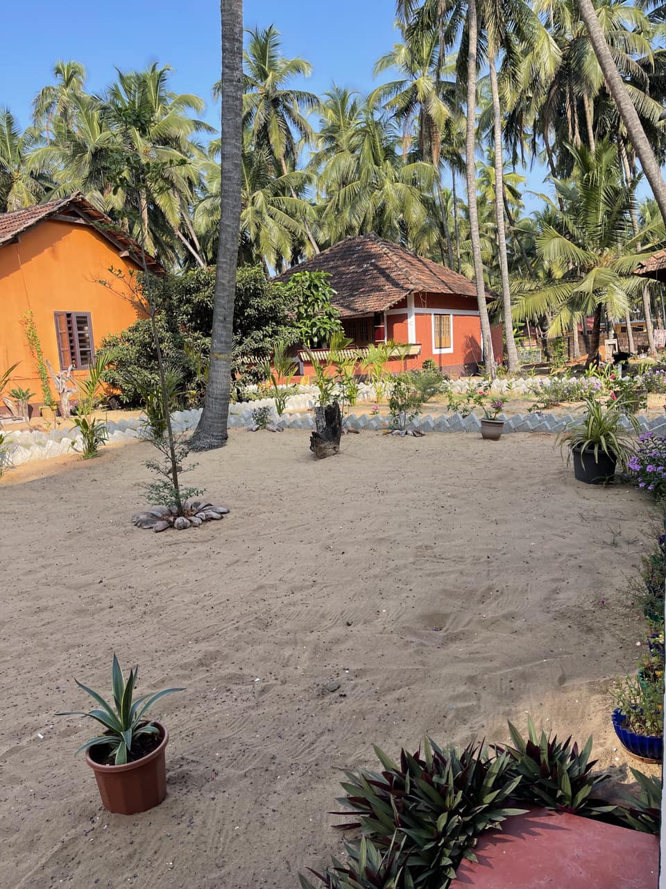 Maisons traditionnelles du Kerala au centre